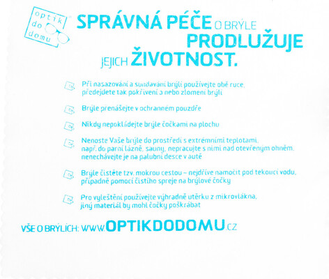 Hadřík na čištění brýlí